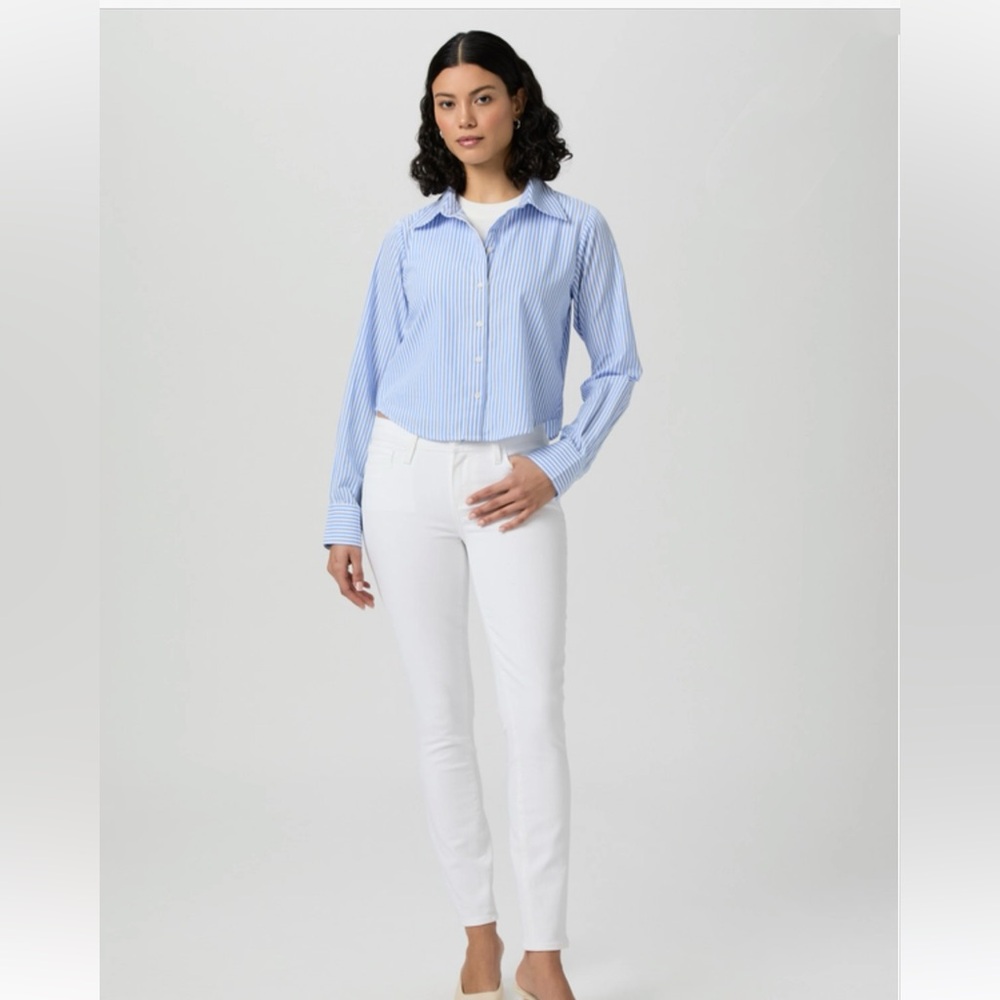 PAIGE White Verdugo Ankle Jeans. EUC. Size 30